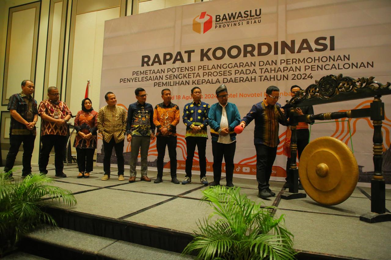 Bawaslu Dumai Hadiri Rakor Pemetaan Potensi Pelanggaran dan Permohonan Penyelesaian Sengketa Proses pada Pemilihan Tahun 2024 