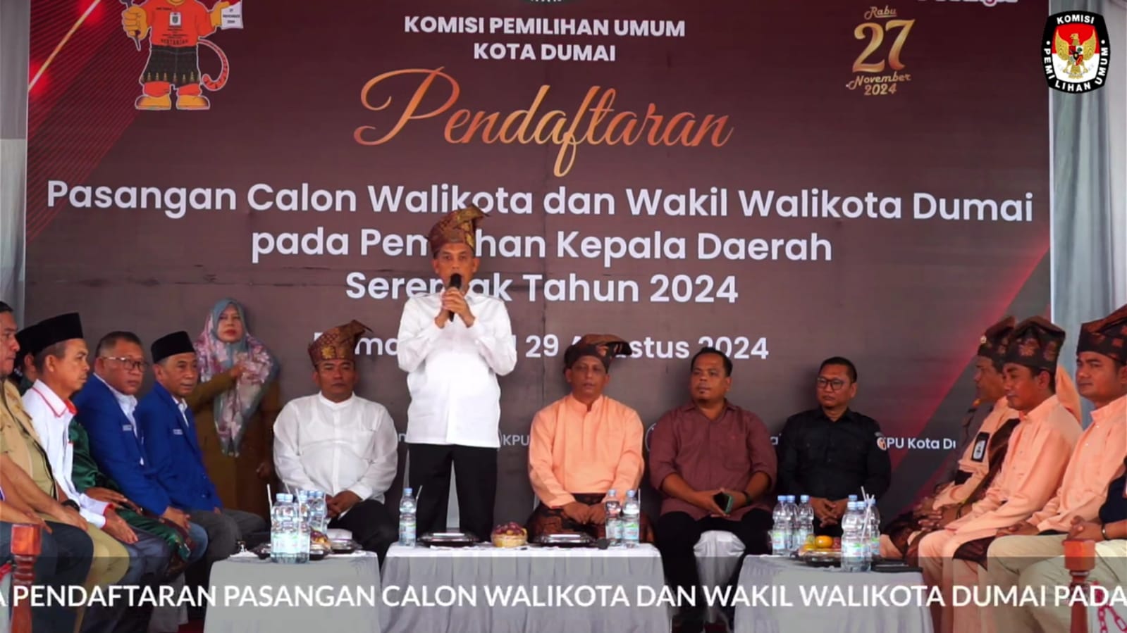 Bawaslu Kota Dumai Lakukan Pengawasan Pencalonan Walikota dan Wakil Walikota Dumai Hari Pertama