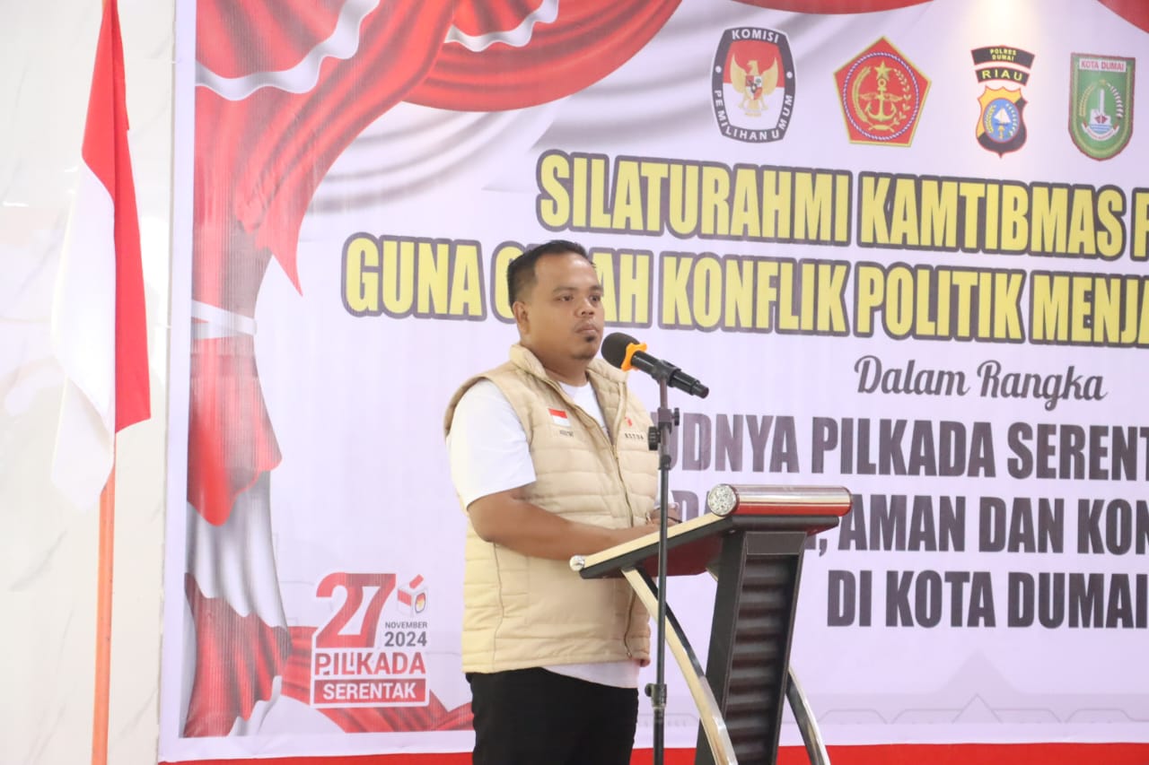 Bawaslu Dumai Hadiri Acara Cegah Konflik Politik Pilkada Dumai Yang Ditaja Polres Dumai