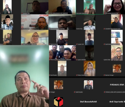 Bawaslu Kota Dumai Ikuti Rapat Persiapan Program Pendidikan Pengawasan Partisipatif (P2P) 