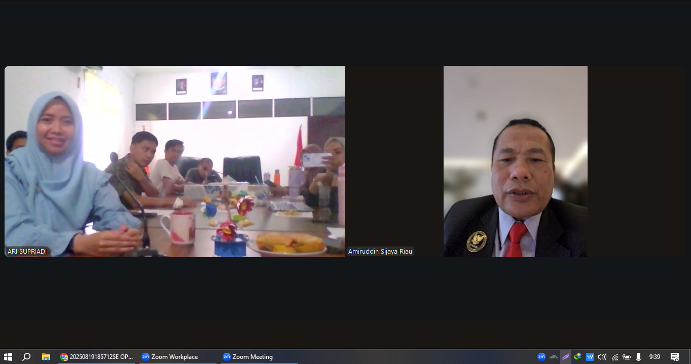 Anggota Bawaslu Riau Mengisi Agenda Evaluasi Kehumasan Bawaslu Kota Dumai, Beberapa Poin yang disampaikan