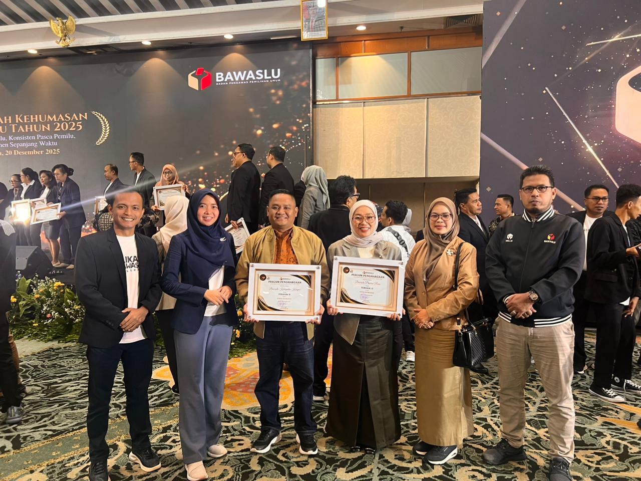 Anugerah Kehumasan Bawaslu Tauhn 2025: Bawaslu Kota Dumai Perkuat Komitmen Kehumasan Berkelanjutan