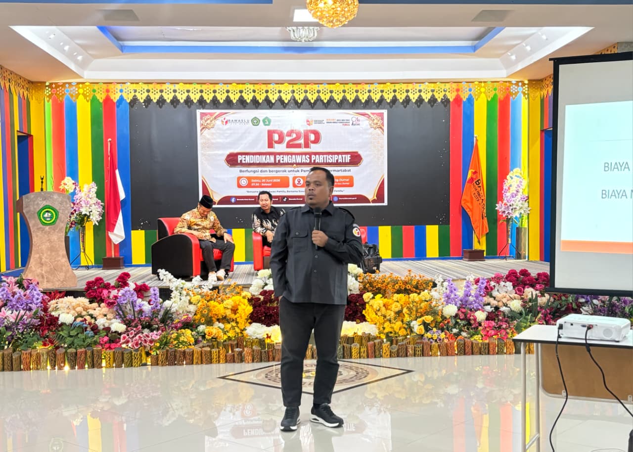 Ketua Bawaslu Kota Dumai Bekali Peserta Kegiatan P2P Angkatan Tahun 2026