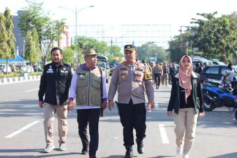 Yeni Kartini bersama Kapolres, KPU dan Kepala Satpol PP