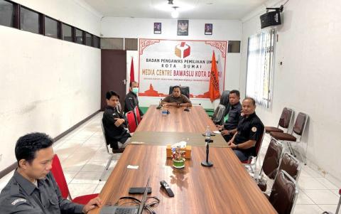 Bawaslu Dumai Bahas Persiapan Diskusi Materi Kunjungan Kerja Anggota Komite I DPD RI