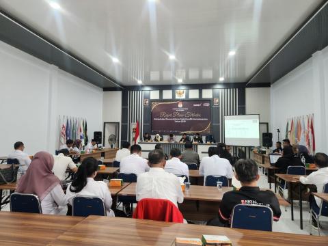 Bawaslu Kota Dumai Hadiri Sosialisasi Pemutakhiran Data Parpol Semester II