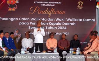 Bawaslu Kota Dumai Lakukan Pengawasan Pencalonan Walikota dan Wakil Walikota Dumai Hari Pertama