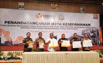 Tingkatkan Sinergitas Jelang Pilkada 2024, Bawaslu Dumai Dan Kejari Dumai Tandatangani MoU