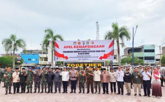 Dengan Sinergi Dan Kolaborasi, Bawaslu Dumai Hadiri Apel Siaga Pengamanan Tahapan Pilkada 2024