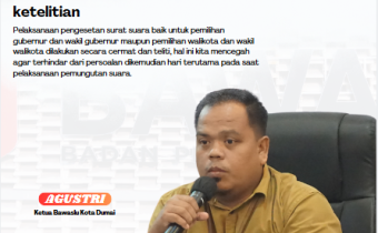 Agustri; "Pengesetan surat suara untuk TPS butuh kecermatan dan ketelitian