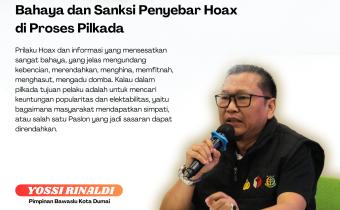 Bahaya dan Sanksi Penyebar Hoax di Proses Pilkada