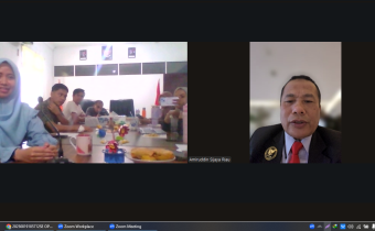 Anggota Bawaslu Riau Mengisi Agenda Evaluasi Kehumasan Bawaslu Kota Dumai, Beberapa Poin yang disampaikan