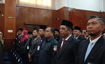 Bawaslu Dumai Hadiri Pelantikan Sekda Dumai